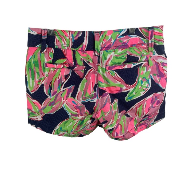 Lilly Pulitzer 'The Callahan' Tropical Leaf Print Women's Shorts, Sz 00 Juniors - Picture 2 of 9